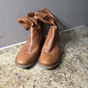 Cole Haan Nike Air Leather Slouch Boots, Womans Size 8